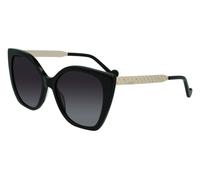 Liu Jo Woman LJ752S 001 Sunglasses Plastic Black Grey Cat Eye Shaded