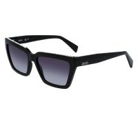Liu Jo Woman LJ793SR 001 Sunglasses Bio-inject Black Grey Squared Normal Shaded
