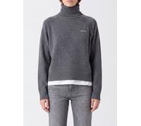 LIU JO Wool and Cotton Turtleneck with Shoulder Buttons and Contrast Logo - Size: M - female