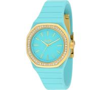 Liu Jo Yatch Lady Ladies Aquamarine Resin Case Silicone Strap Watch TLJ2382, Aquamarine, Modern