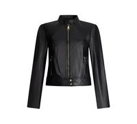 LIU JO zip-front leather jacket - Black 44