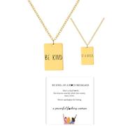 LIU JUN Badass Squad Necklace For Women, To My Badass Squad Star And Moon Rotatable Friendship Necklaces ''We Always Have Each Other's Back'' Meaningful Jewelry Gift For Besties, L, Stainless Steel