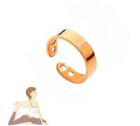 LIU JUN Calmi Ring, Magtherapy Lymphatic Drainage Titanium Ion Rings Lymph Nodes Acupuncture Therapy Open Olux Ring For Women Men Health Jewelry Gifts, Stainless Steel, No Gemstone
