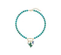 LIU JUN Colorful Beaded Necklace for Women, Chunky Boho Fish Starfish Conch Pendant Acrylic Bead Necklaces Cute Y2K Summer Beach Jewelry Gifts, L, Acrylic, No Gemstone