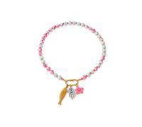 LIU JUN Colorful Beaded Necklace for Women, Chunky Boho Fish Starfish Conch Pendant Acrylic Bead Necklaces Cute Y2K Summer Beach Jewelry Gifts, L, Acrylic, No Gemstone