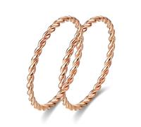 LIU JUN Copper Tensor Ring For Women, Pure Copper Tensor Solid Twisted Handmade Health Rings Set For Women Men Fashion Energy Jewelry Gifts, 5 UK, pure copper, No Gemstone