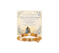 LIU JUN Dog Memorial Bracelet For Women, 10mm Adjustable Limited Edition Natural Stone Crystal Beaded Pet Loss Remembrance Jewelry with Paw Print Charm Sympathy Gift for Dog Lovers