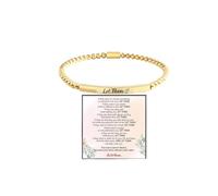 LIU JUN Dont Let The Hard Days Win Beaded Inspirational Bracelet For Women, Adjustable Natural Turquoise Obsidian Metal Bracelets Stainless Steel Band Inspirational Gifts Jewelry, L, Stainless Steel