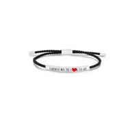 LIU JUN Dont Let The Hard Days Win Motivational Tube Bracelet For Women, Adjustable Hand Bradied Wrap Stainless Steel Inspirational Gifts Jewelry, M, Nylon, no gemstone