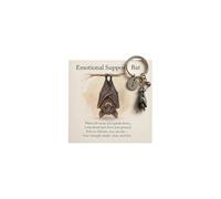 LIU JUN Emotional Support Bat Keychain, Vintage PendantCrystal Motivational Keychains For Friends And Lover Gift Jewelry, Bat, Large