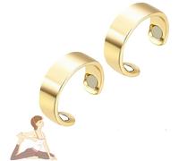 LIU JUN Rings for Women, Magtherapy Lymphatic Drainage Titanium Ion Rings Lymph Nodes Acupuncture Therapy Open Olux Ring For Women Men Health Jewelry Gifts, Stainless Steel, No Gemstone
