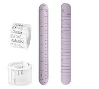 LIU JUN To Do List Slap Bracelet, Reusable Erasable Wrist Notepad, Silicone Memo Waterproof Wristband Snap Bracelet To Do List for Nurses Memo Watchband Wrist Strap Study Work for Women Men, General