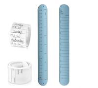 LIU JUN To Do List Slap Bracelet, Reusable Erasable Wrist Notepad, Silicone Memo Waterproof Wristband Snap Bracelet To Do List for Nurses Memo Watchband Wrist Strap Study Work for Women Men, General
