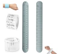 LIU JUN To Do List Slap Bracelet, Reusable Erasable Wrist Notepad, Silicone Memo Waterproof Wristband Snap Bracelet To Do List for Nurses Memo Watchband Wrist Strap Study Work for Women Men, General