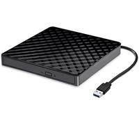 LIUAN External CD DVD Drive USB 3.0 Portable CD/DVD +/-RW Drive Slim External DVD Writer CD Burner Player High Speed Data Transfer Disk Drive for Laptop Desktop Mac Windows