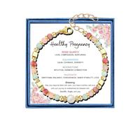 LIUANAN Spiritual Moonstone Bracelets First Time Pregnancy Must Haves New Mom Gifts For Expecting Pregnant Women, One Size, Stone, Amethyst