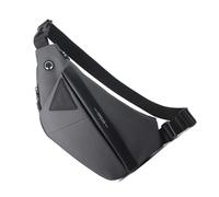 LIUANDS Fashion Crossbody Bag Belt Bag Large Capacity Bag for Men Travel Chest Bag Splashproof Over The Shoulder Bags, Gray, Right shoulder