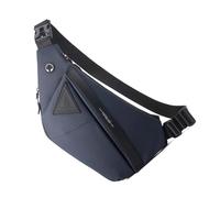 LIUANDS Fashion Crossbody Bag Belt Bag Large Capacity Bag for Men Travel Chest Bag Splashproof Over The Shoulder Bags, Blue, Right shoulder