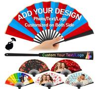LIUBAI Personalized Line Dance Popping Fan Clack Fans for Line Dancing Decorative Folding Fans Custom with Photo Text Hand Fan Foldable Pop Wedding Fans Trail Ride Hand Pop Fans (1)