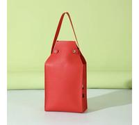 LIUBI Bottle Bag Leather Red Wine Packing Bag with Handles Reusable Wine Carriers Handbag Champagne Two Bottle Packaging