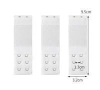 LIUBI Bra Extender Clip for Women Adjustable Nylon Elastic Extension 3pcs