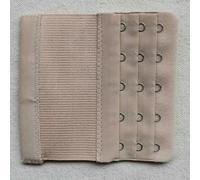 LIUBI Bra Strap Extender Extension Strap 3 Rows 5 Buckles Elastic Hook Clip Adjustable 2 pcs
