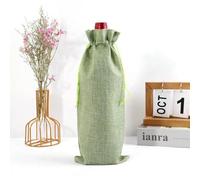 LIUBI Engagement Gifts Red Wine Bottle Covers Champagne Pouch Burlap Packaging Wedding Party Decoration Wine Bags 10pcs