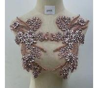 LIUBI Fashion Many Colors Front Crystal Wedding Collar With Rhinestone Appliques Neckline With In Stock