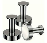 LIUBI Hook Magnetic for Hanging Coats and Bags, Magnet Heavy Duty, Neodymium Rare Earth Magnets 1/2 Pack