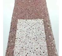 LIUBI The Latest Lace Wedding Dress Fabric Accessories Chiffon Material With Sequins By Yard