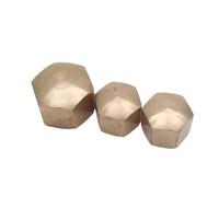 LIUCH 1-20pcs M4 M5 M6 M8 M10 M12 M16 M20 DIN917 Brass Hex Hexagon Short Low Thin Cap Acorn Nut Cover Blind Nut(M6 10pcs)