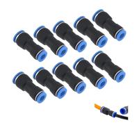 LIUCH 10PCS 4mm 6mm 8mm 12mm 14mm Pneumatic Fitting Pipe Connector Tube Air Quick Fittings Water Push in Hose Couping(10PCS PG8-4)