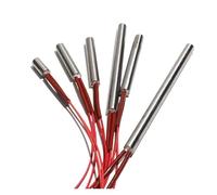 LIUCH 10pcs Mold Single Heating Element 6mm 8mm 9mm 9.5mm Cartridge Heater Tubular Heat Rod 30-70mm 220V 50W-170W(220V 80W 8x40mm)