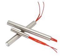 LIUCH 12 * 30/35/40/50/60/70/80/90mm 220V 100W 150W 200W 250W 300W Cylinder Tube Mold Heating Element Pipe Single End Cartridge Heater(12x30mm 220V 100W)