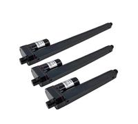LIUCH 150mm 200mm 250mm Linear DC 12V 24V Linear Motor 100/300/500/700/1000/1200/1500N Stroke Electric Motor Black(24V 1200N 6mm s,Stroke 250mm)