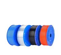 LIUCH 1M/2M/5M/10M/20M Air Component Hose Polyurethane Tubing 4mm 6mm 8mm 10mm 12mm Pipe Line Hose Pneumatic Tube for Compressor(Orange 1m,8x5mm)