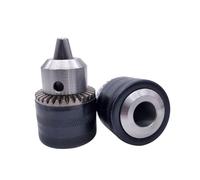 LIUCH 1pcs 1.5-13mm B16 3/8 Thread Drill Chuck Conversion Drill Chuck 1/2 M12x1.25 Wrench Into Electric Drill Keyless 3 Jaw Chuck(1.5-13mm M12)