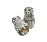 LIUCH 1Pcs Adapter UHF PL259 SO239 To UHF/N Male Plug & Female Jack Straight & Right Angle & Flange & T Type RF Coaxial Connector(PL259 to SO239)