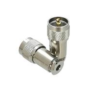 LIUCH 1Pcs UHF PL259 Male PLUG Clamp RG8 LMR400 / RG5 RG6 / RG8X LMR240 / RG58 RG142 LMR195 RF Coaxial Connector Wire Terminal(For RG58 RG142)