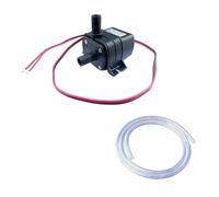 LIUCH 4.8W 5.8W 240L/H Silent Fish Tank Pump DC 12V 24V Solar Brushless Motor Pool Circulating Submersible Pump Water Pump(12V 4.8W,AU_Pump and 2M Pipe)