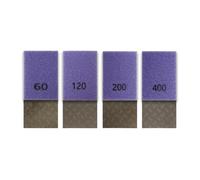 LIUCH 4Pcs Flexible Square Hand Rubbing Pad Diamond Hand Polishing Pads(4Pcs)