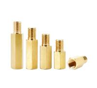 LIUCH 5/10/20PCS M8 Brass Motherboard Standoffs Hex Copper PCB Support Racks Spacing Screw Metric Thread Male Female Spacers Standoff(Male To Female,15MM_M8 (10PCS))