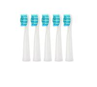 LIUCH 5 Pcs Electric Toothbrush Heads Sonic Replaceable Soft Bristle Travel Box Storage Case SG-507B/908/909/917/610/659/719/910(5 pc White Heads)