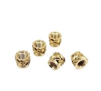 LIUCH 50/100pcs M1.6 M2 M2.5 M3 M4 Solid Brass Copper Embed Insert Nut