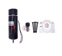 LIUCH 500W Air Cooled Spindle Motor 100VDC+WK611 Power Supply Speed Governor ER11-8mm Chuck CNC With 52mm Clamps Bracket(100V 500W 3)