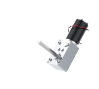 LIUCH 5840-31ZY-51 Geared Motor 12V~24/7RPM~470RPM High Torque 70KG/CM High Power Worm Gear DC Motor Turntable Door Self-Locking(24V 7RPM_BRACKET MOTOR)
