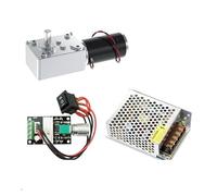 LIUCH 5840-31ZY DC 12V 24V Reduction Gear Motor Large Torque High Power 2-70kg 7RPM-470RPM Worm Gear Motor Reversed Motor(12V 16RPM_PACKAGE E)