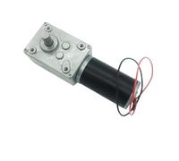LIUCH A58SW31ZY 7-470rpm DC 24v Worm Geared Motor 1.6-70kg.cm High Torque D Shaft 12v Motor Rotating Table Door Self-lock(Package R,12RPM_24V)