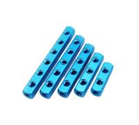 LIUCH Air Manifold Distributor 1/4" PT Thread Port 2 3 4 5 6 7 8 9 Way Pneumatic Quick Plug in Connector Hose Aluminum Block Splitter(2 Way 5 Port)
