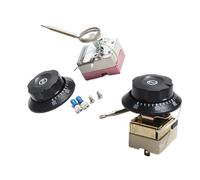 LIUCH Automatic Thermostat Switch Adjustable Temperature Mechanical Knob Control 0-110 60-200 50-300 Degrees 1PC(Green)